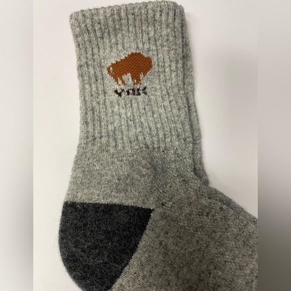 Yak wool blend thermal socks grey size 43-45 Mongolia - Picture 4 of 5